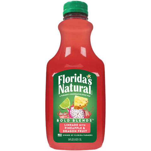 Florida's Natural Bold Blends Limeade with Pineapple & Dragon Fruit 59 ounce