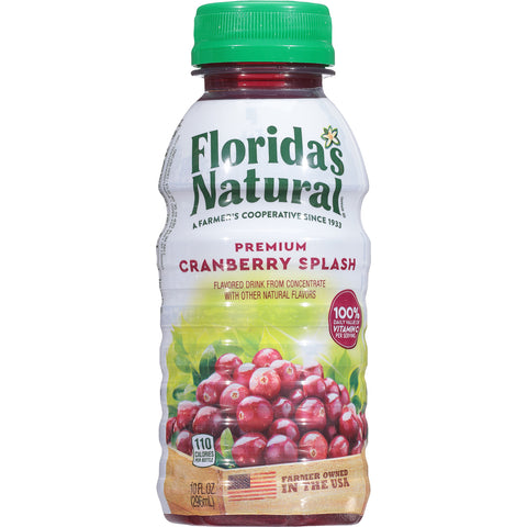 Florida's Natural Cranberry Splash 10 oz Bottles