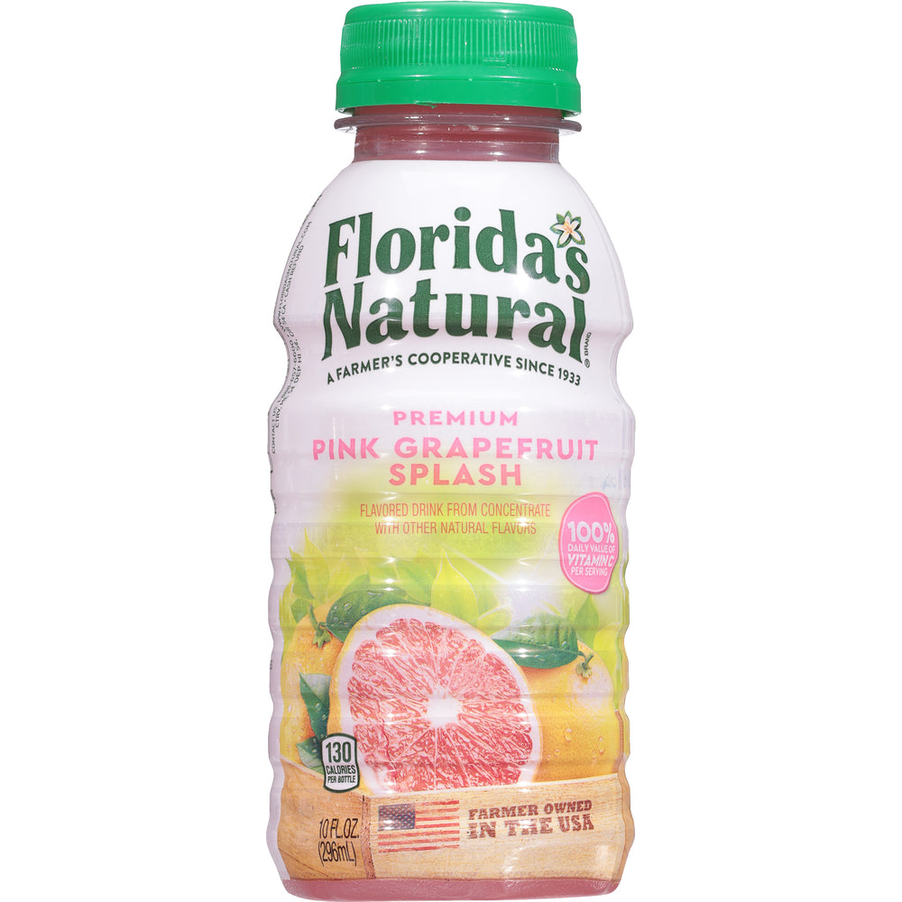 Florida's Natural Pink Grapefruit Splash 10 oz Bottles