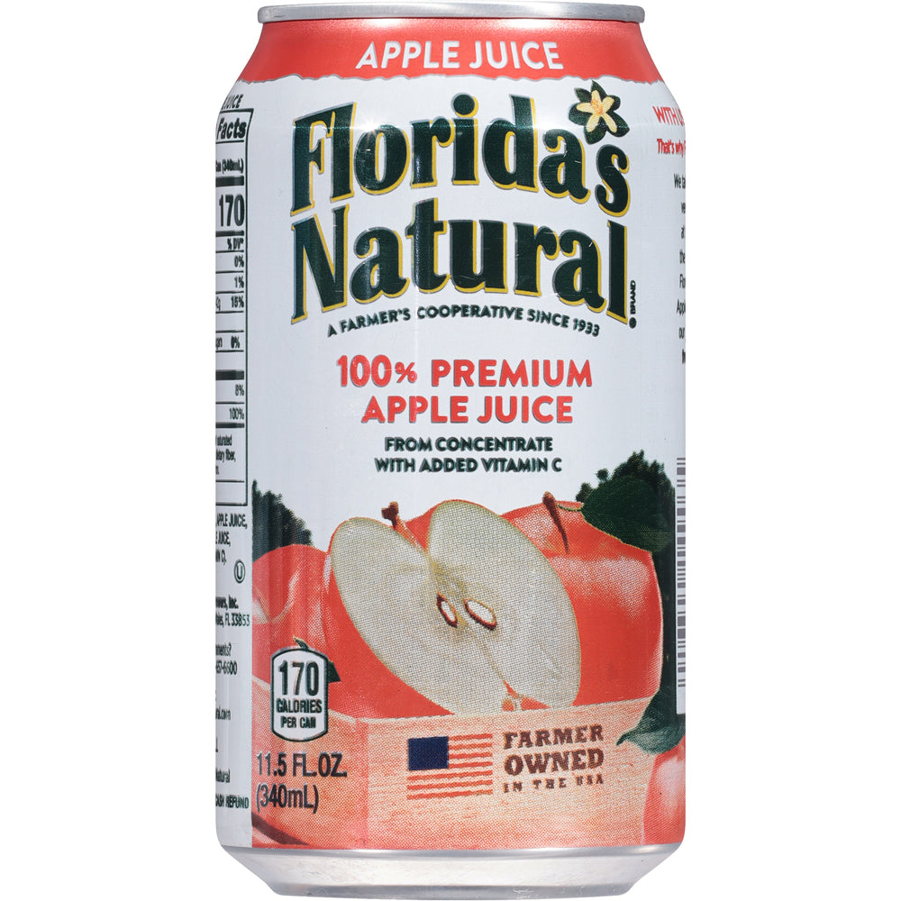 Florida's Natural Apple Juice 11.5oz Cans