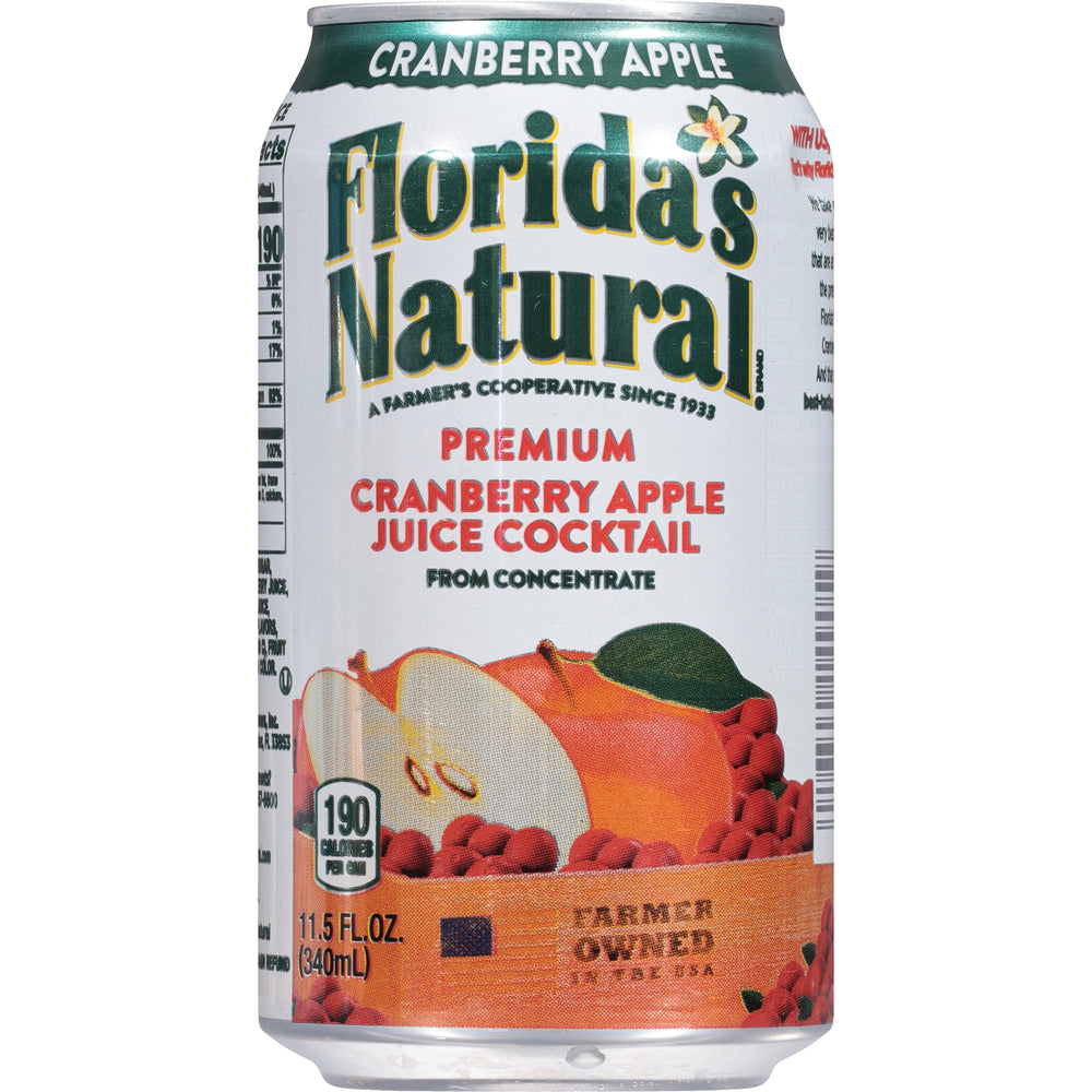 Florida's Natural Cranberry Apple Splash 11.5oz Cans