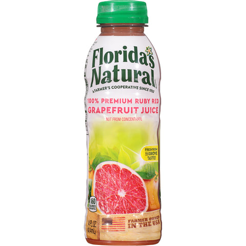 Florida's Natural Ruby Red Grapefruit Juice 14 oz Bottles