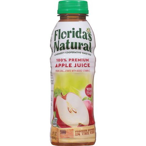 Florida's Natural Apple Juice 14 oz Bottles