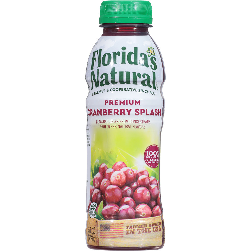 Florida's Natural Cranberry Splash 14 oz Bottles
