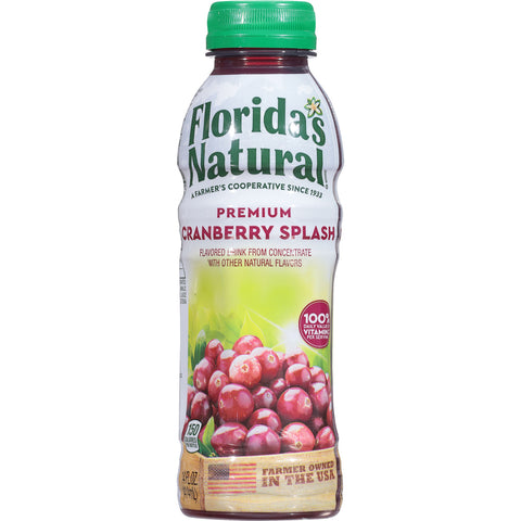 Florida's Natural Cranberry Splash 14 oz Bottles