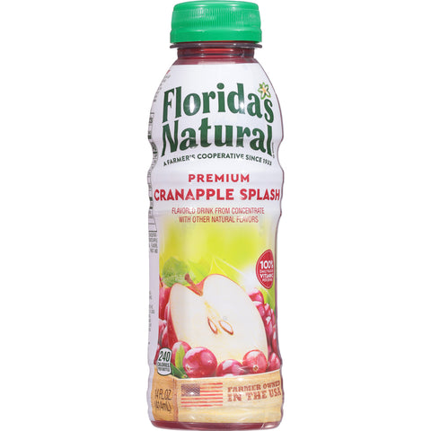 Florida's Natural CranApple Splash 14 oz Bottles