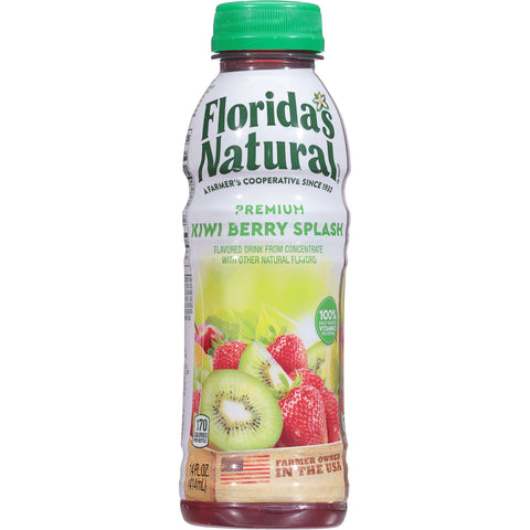 Florida's Natural Kiwi Berry Splash 14 oz Bottles