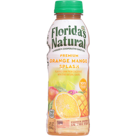 Florida's Natural Orange Mango Splash 14 oz Bottles
