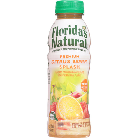 Florida's Natural Citrus Berry Splash 14 oz Bottles