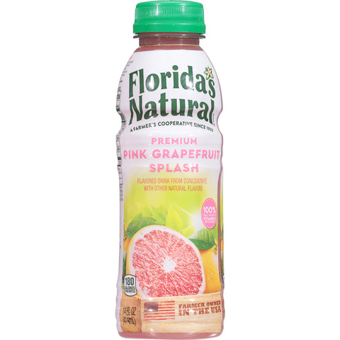 Florida's Natural Pink Grapefruit Splash 14 oz Bottles