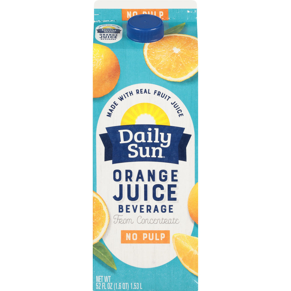 Daily Sun Orange Juice Beverage No Pulp 52 oz Carton