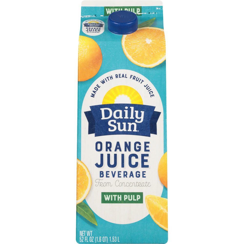 Daily Sun Orange Juice Beverage With Pulp 52 oz Carton