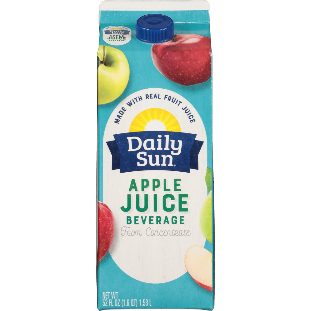 Daily Sun Apple Juice Beverage 52 oz Carton