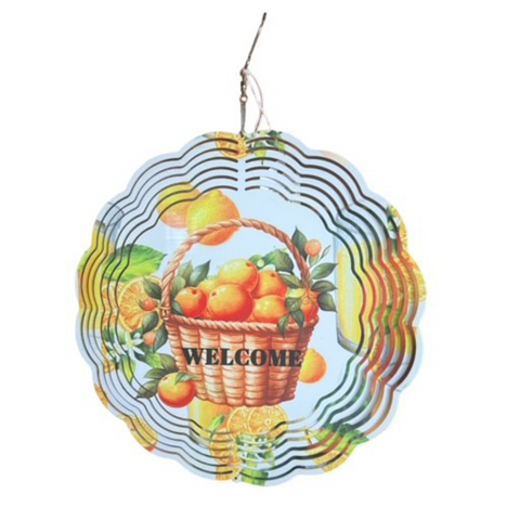 Wind Spinner Welcome Sign