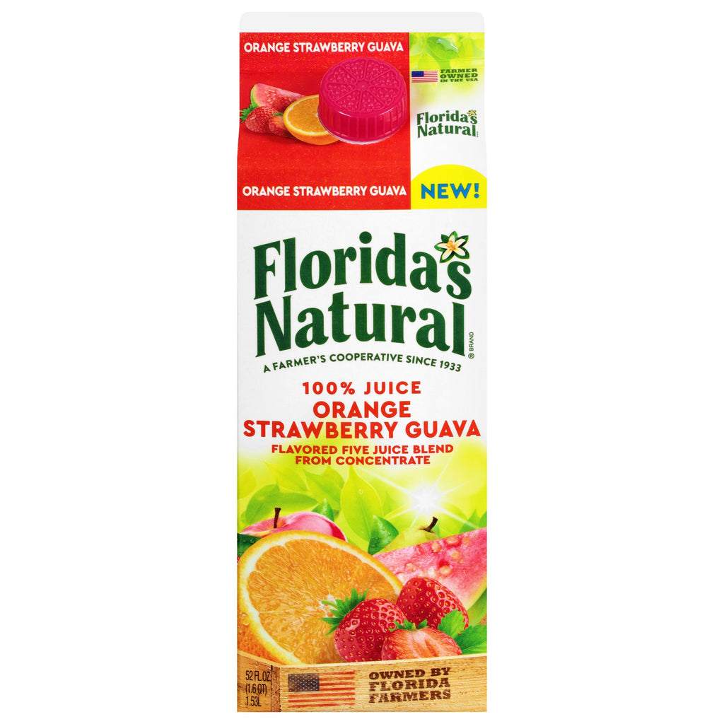 Florida's Natural Orange Strawberry Guava Juice 52 ounce