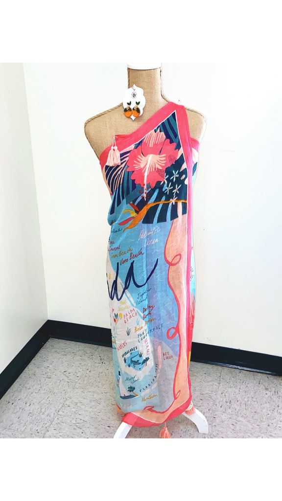Spartina - Florida Map - Scarf