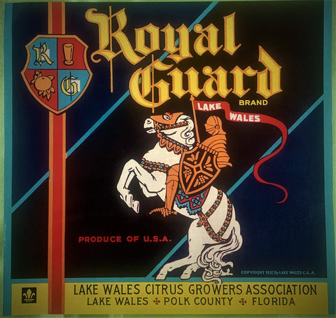 Crate Label - Royal Guard Citrus