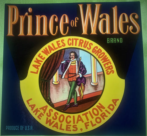 Crate Label - Prince of Wales
